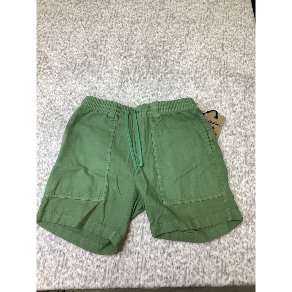 Chubbies The Alcove Greens Utility Shorts XXL Green Cotton Linen 078261-056